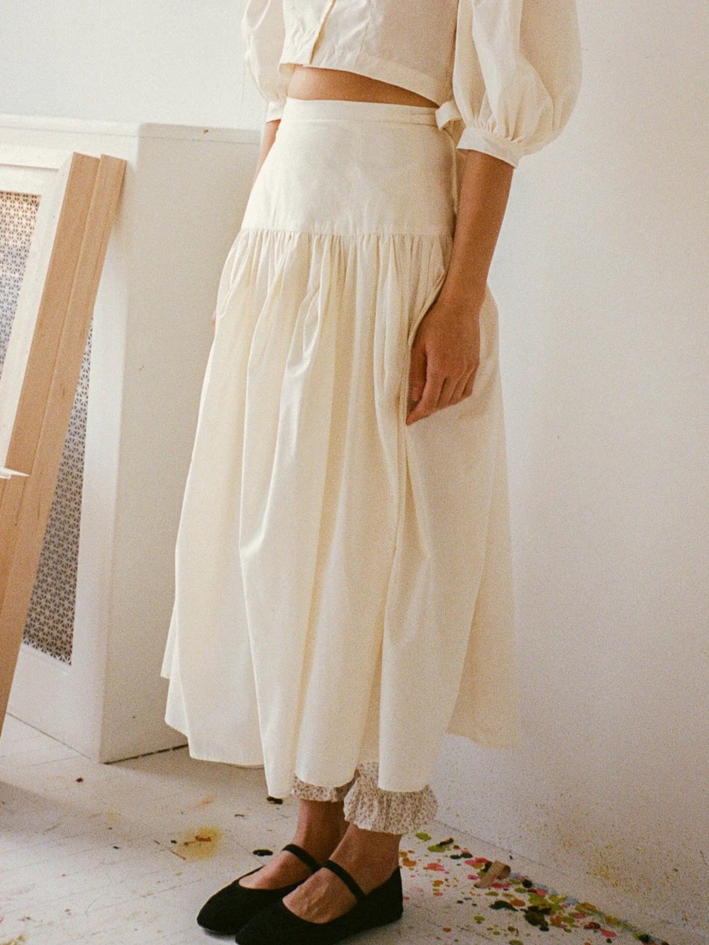 Salter House Batiste Cotton Skirt - image 2